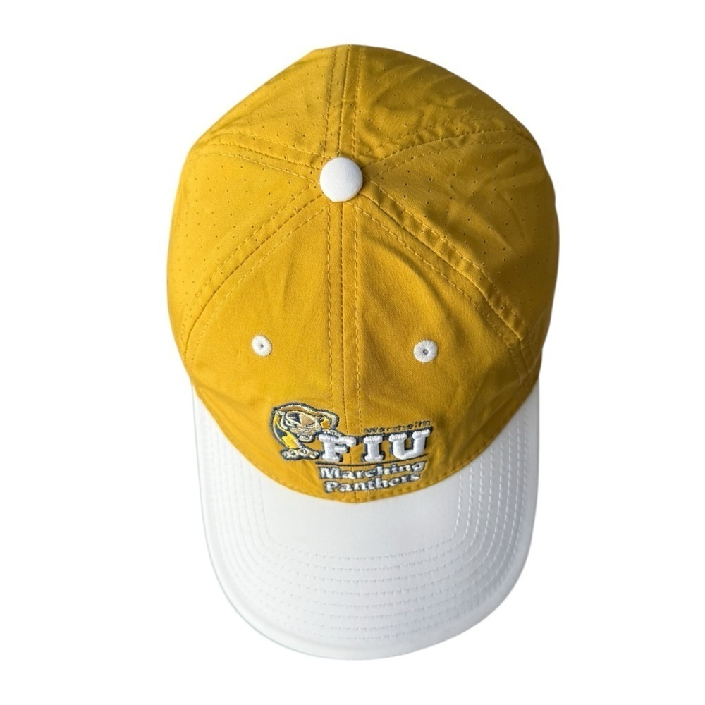4/$25 The Game FIU Marching Panthers Adjustable Dri-fit Baseball Cap Hat Yellow - Picture 9 of 10